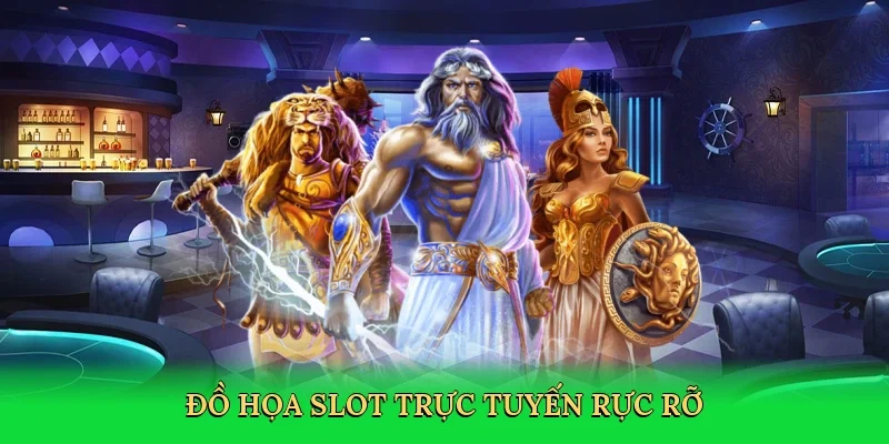 Đồ họa slot trực tuyến rực rỡ